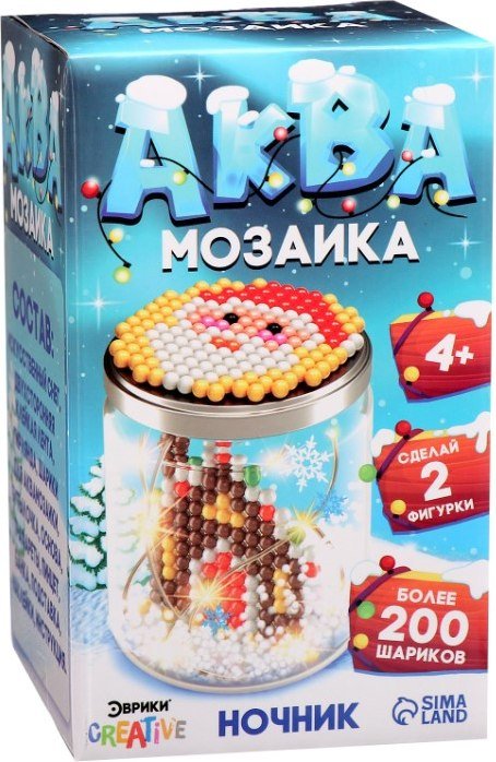 

Развивающая игра Эврики Аквамозаика. Снежная баночка. Новогодний дом 9540961