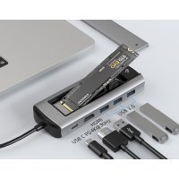 Док-станция Lalaunicky FX-2303 Type-C 6in1