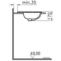 Умывальник Vitra S20 55x45 [5465B003-0001]