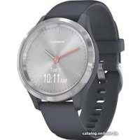 Гибридные умные часы Garmin Vivomove 3S (серебристый/синий)