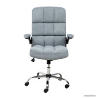 Офисное кресло AksHome Caesar Chrome (вельвет, серый)