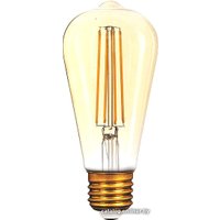 Светодиодная лампочка Gauss LED Filament ST64 E27 8W Golden 2400К 157802008
