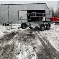 Двухосный прицеп AvtoS A40U2B (4000x2000x300, R16, ресс. 3302 ГАЗ-2лист, тент 800мм)