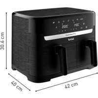 Аэрогриль (аэрофритюрница) Tefal Dual Easy Fry Essential XXL Air Fryer EY901N (черный)