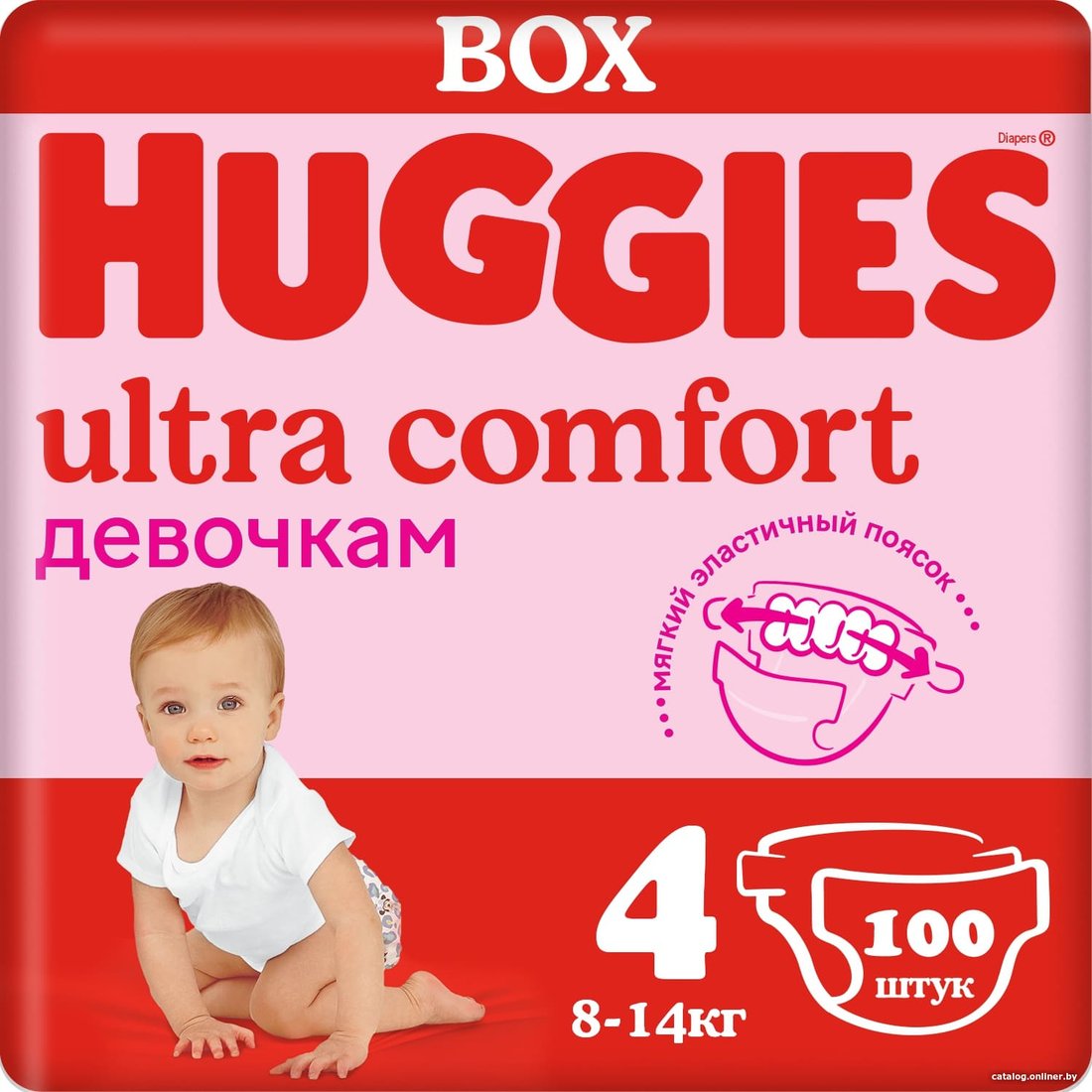 Подгузники Huggies Ultra Comfort 4 Disney Box Girl (100 шт)
