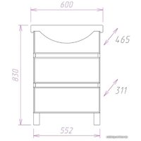  Onika Тумба под умывальник Элита 60.13 106120