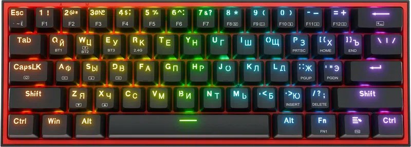 

Клавиатура Redragon Fizz Pro (черный/красный)