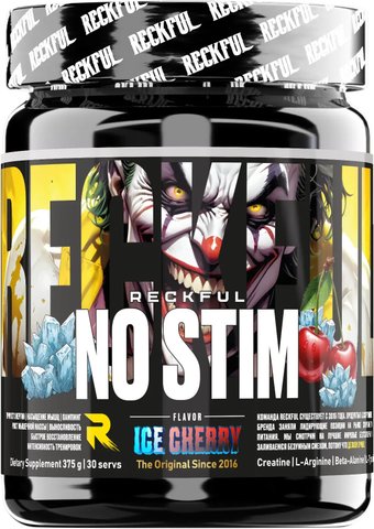 Предтренировочный комплекс Reckful NO-STIM Pre-workout (вишня, 375г)