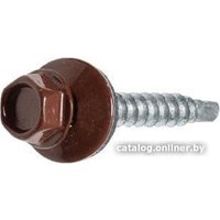 Саморез Daxmer PT1. RAL 8017 (шоколадно-коричневый, 100 шт)