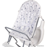 Высокий стульчик Polini Kids 152 (звезды, белый/серый)