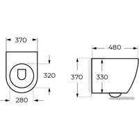 Унитаз подвесной Milleau Alby 203