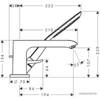 Смеситель Hansgrohe Metris 31190000