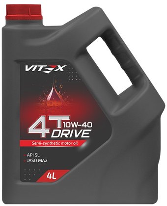 Моторное масло Vitex Drive 4T 10W-40 4л