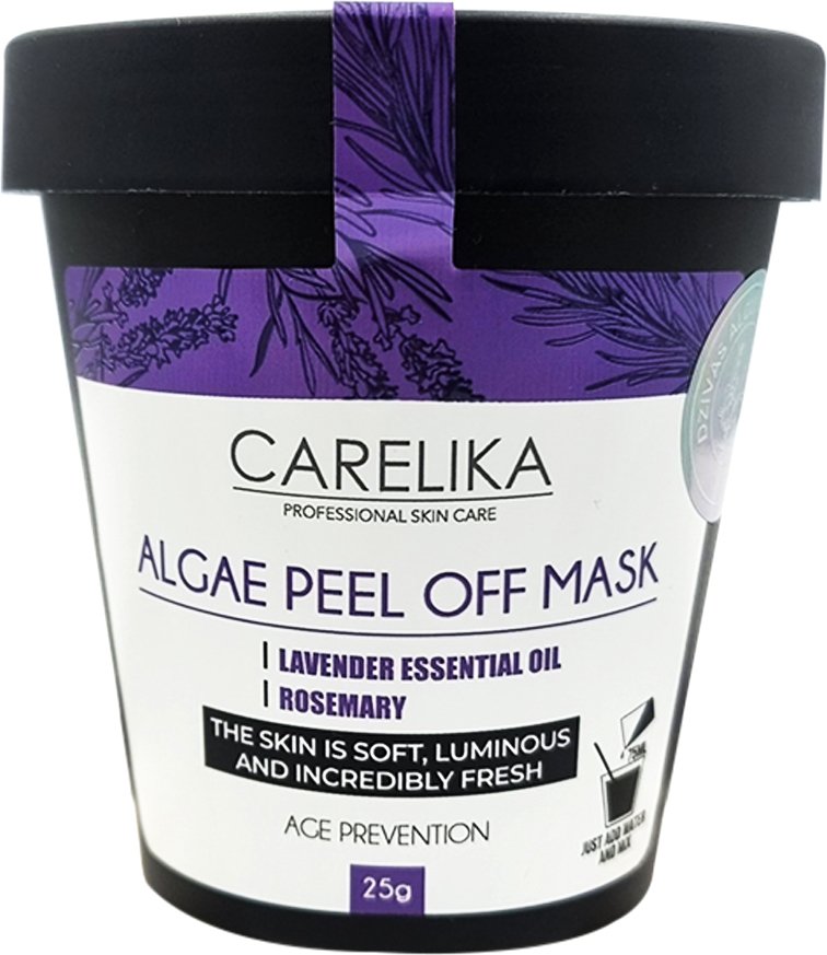 

Carelika Маска для лица альгинатная Algae Peel Off Mask LAvender Essential Oil Rosemary (25 г)