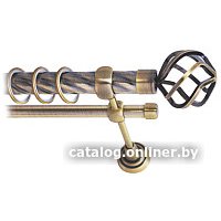 Карниз для штор Lm Decor Булава 097 2р витой 25/16мм (антик, 3м)