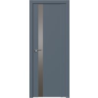 Межкомнатная дверь ProfilDoors 62U R 80x200 (антрацит, стекло серебряный лак)