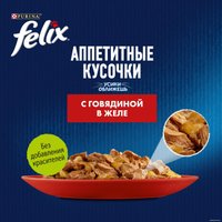 Пресервы Felix Аппетитные кусочки с говядиной в желе 75 г