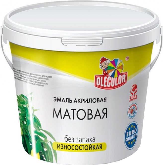 

Эмаль Olecolor Матовая 1 кг (белый)