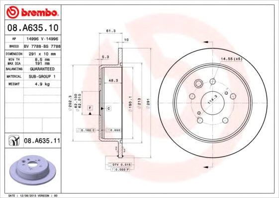 

Brembo 08A63511