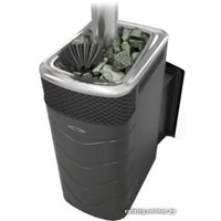 Банная печь Термофор Гейзер Супер XXL Inox Витра ЗК (антрацит)