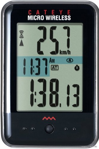 Велокомпьютер Cateye Micro Wireless CC-MC200W (черный)