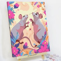 Картина по номерам Red Panda Крыса мем p55300