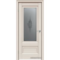 Межкомнатная дверь Triadoors Concept 599 ПО 55x190 (магнолия/сатин графит прозр.)