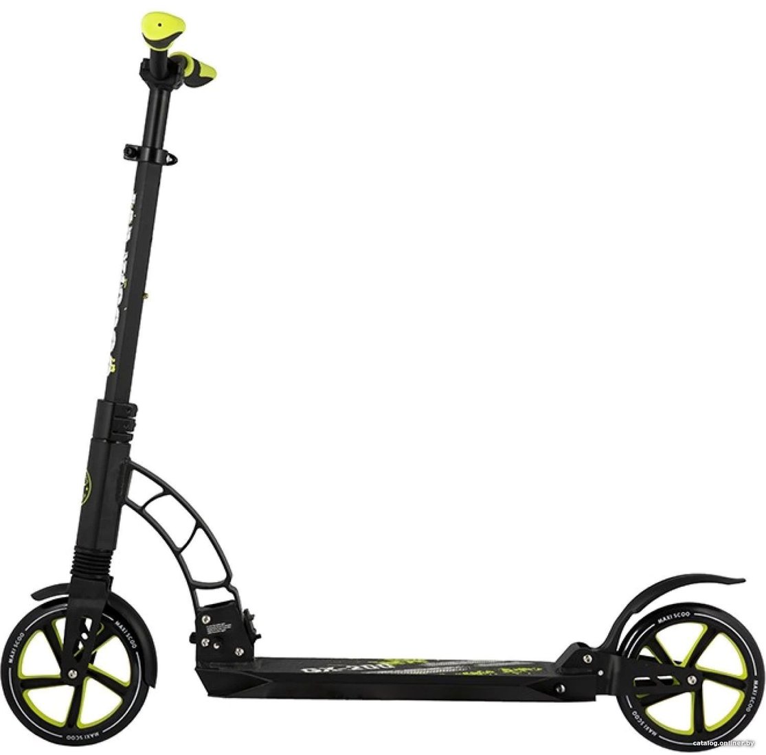 Двухколесный подростковый самокат Maxiscoo GX-200 MSC-GX200-GR (зеленый)