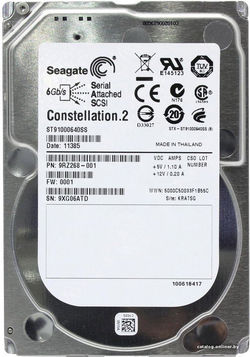 Жесткий диск Seagate Constellation.2 1TB ST91000640SS
