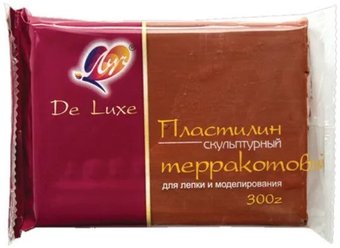 Пластилин скульптурный Луч Люкс 29С 1698-08 (терракотовый)