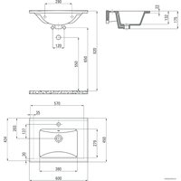 Умывальник Deante Floks CDI 6U6M