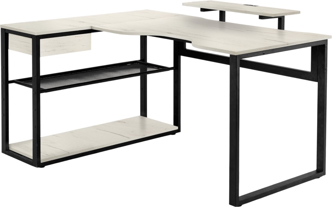

Офисный стол Millwood Каир Угловой 160x120х93.05 (дуб белый Craft/металл черный)
