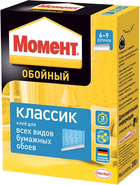 

Клей для обоев Момент Классик (200 г)