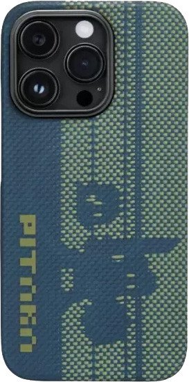 

Чехол для телефона Pitaka Pixel Game Kit для iPhone 14 Pro Max (синий/зеленый)
