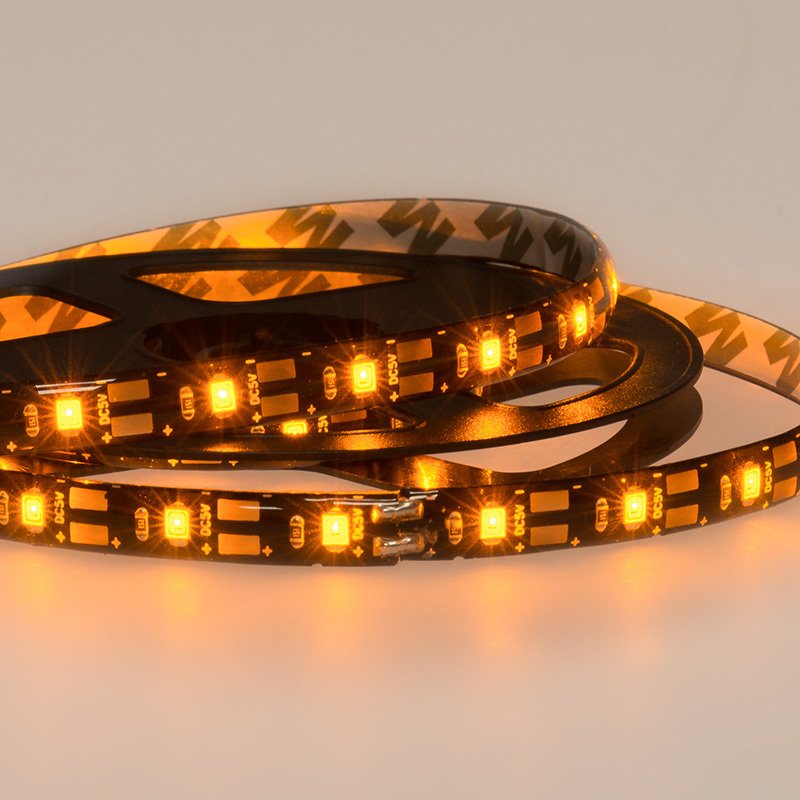 

Светодиодная лента Lamper 1м с USB коннектором 5 В 8 мм IP65 SMD 2835 60 LED/m цвет свечения желтый