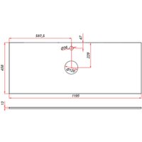  ЗОВ Столешница 13 CKP13W1195458C2 (белый) в Бресте