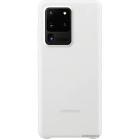 Чехол для телефона Samsung Silicone Cover для Galaxy S20 Ultra (белый)