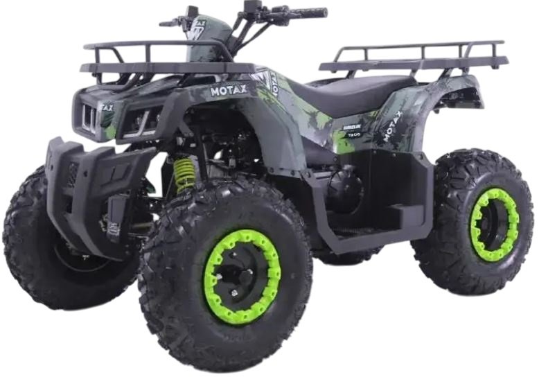 

Квадроцикл Motax Grizlik T200 Lux (черный/зеленый камуфляж)