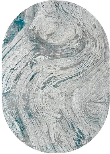 

Ковер для жилой комнаты Milat Leda C793B-GRAY-BLUE-OVAL (2x2.9)