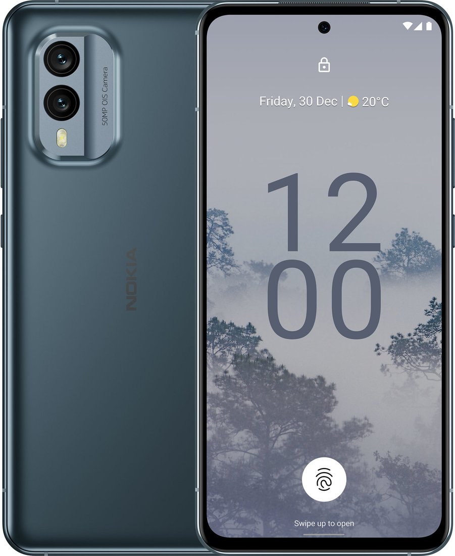 

Смартфон Nokia X30 6GB/128GB (облачно-синий)