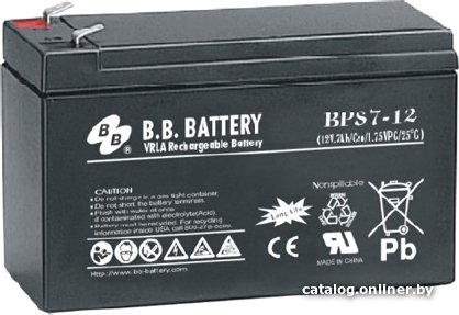 Аккумулятор для ИБП B.B. Battery BPS7-12 (12В/7 А·ч)