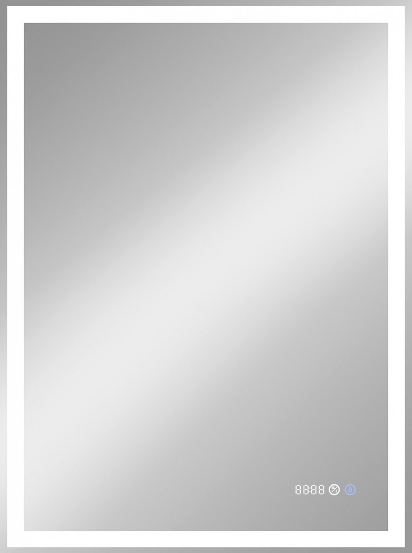 

Континент Зеркало Clamm Led 60x70 (с часами и функцией антизапотевания)