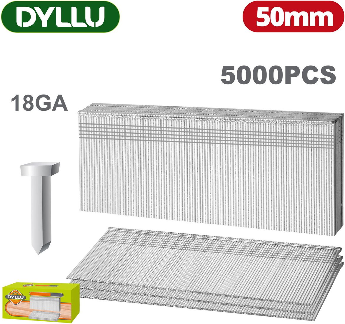 

Гвозди для пистолета Dyllu DTNA18501 (5000 шт)