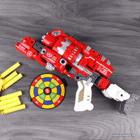 Трансформер Darvish Робот-бластер с мягкими пулями DV-T-2006 (красный)