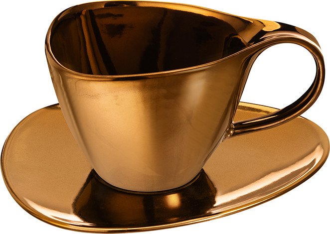 

Чашка с блюдцем Elan Gallery Бронза 540964