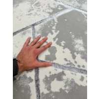 Ковер для жилой комнаты Radjab Carpet Амальфи Прямоугольник 01518B (2x2.9, C.Grey/Antrasit)