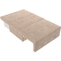 Диван Лига диванов Лагуна (велюр бежевый/кант велюр коричневый)