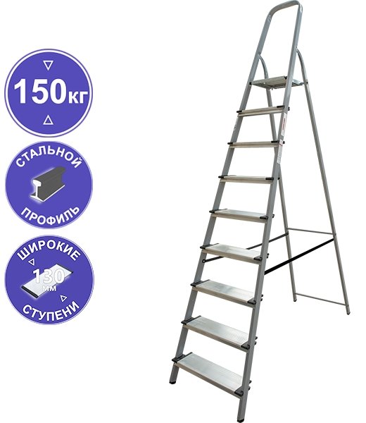 

Лестница-стремянка Новая высота NV 1137 (10 ступеней)