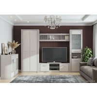 Шкаф-витрина SV-Мебель Гамма 20 00-00105064 (ясень анкор светлый/сандал светлый)