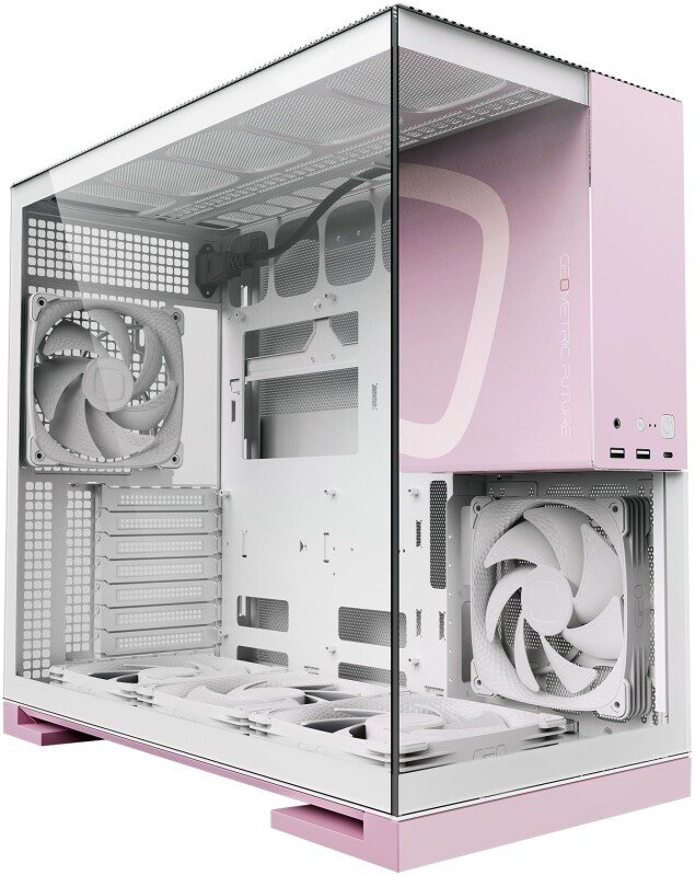 

Корпус Geometric Future Model 5 5FAN (белый/розовый)